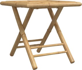 vidaXL Masă de grădină pliabilă, 45x45x45 cm, bambus