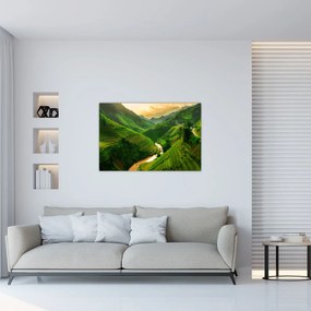 Tablou - Terase de orez Mu Cang Chai (90x60 cm)