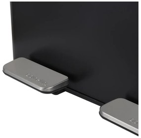 Coș de gunoi negru mat pentru reciclare/cu pedală 2x30 l din oțel Aliya – Spirella