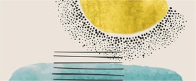 Tablou - pictură abstractă de plajă N⁰2 (120x50 cm)