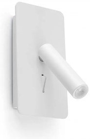 Aplica cu reader LED minimalista cu USB charger SUAU White
