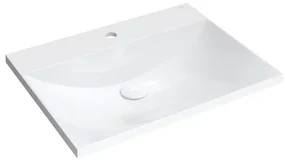 Lavoar pe mobilier Omnires Naxos M+ alb