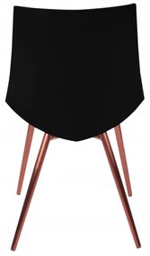 Set 4 scaune Dakota negru/cupru