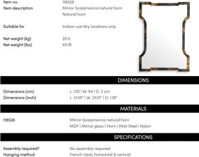 Oglinda decorativa design LUX Scalamanca