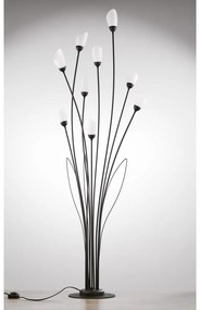 Jupiter 2058 - Lampă de podea GLORIOSA, 9 x G9, 14 W, 230 V, neagră