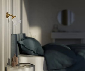 Aplica de perete stil clasic italian din alama si sticla Bell