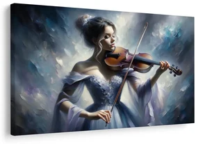Tablou violonistă romantică