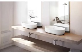 Bathco 4037 - Lavoar pentru blat TOULOUSE 59x41,5 cm porțelan/alb