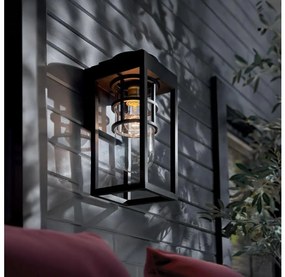 Kichler KL-HONE-S-BKT - Aplică de perete pentru exterior HONE S, 1xE27/60W/230V, IP44