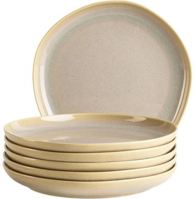 Mäser Set de farfurii de desert Cordelia Sand Textura 22 cm, 6 buc.