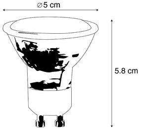 Set de 5 becuri LED GU10 3W 250lm 2200K