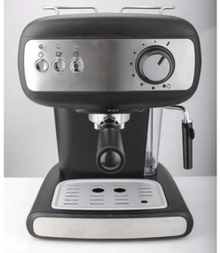 Espressoare Crown CEM-1525, 850W, 15 bar, 1.2 l, Încălzire cești, Abur, Rezervor mobil, Disc cremă, Negru