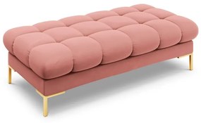 Banca Bali velvet/picioare gold – L133 x l62 x h41