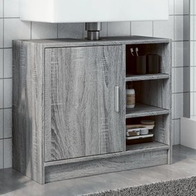 vidaXL Dulap de chiuvetă, gri sonoma, 63x29x55 cm, lemn prelucrat