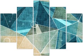 Tablou - Abstract turcoaz (150x105 cm)