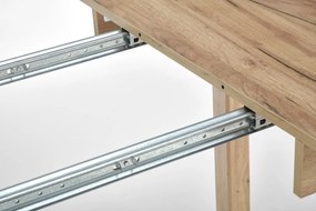 Masa extensibilă Ringo stejar/stejar - L102-142xl102xh76 cm