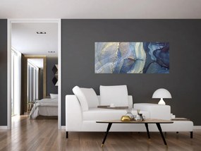 Tablou - Abstracție cu cerneală cu alcool (120x50 cm)