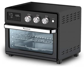 Friteuza - cuptor cu aer cald TurboTronic TT-AF32DRD, 1700 W, 32 L, 25-230°C, 12 programe, Grill, Afisaj LED, Timer, Negru