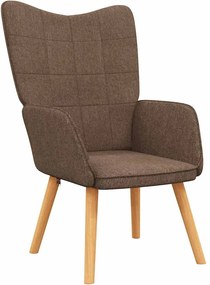vidaXL Scaun de relaxare, maro, material textil