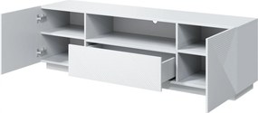 Comodă TV Asha 167 cm cu sertare - alb mat