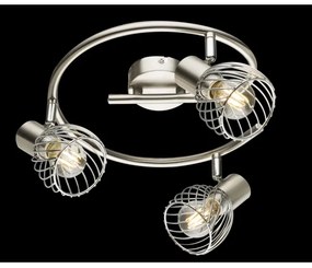 Spot TEXAS 3xE14/40W/230V crom mat Globo 54809-3