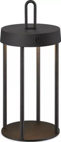 Lampă de masă LED reglabilă, reîncărcabilă, pentru exterior, cu senzor tactil GENTLE LED/1,5W/3,7V 3000 mAh IP44 negru