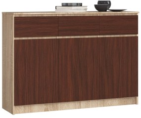 Comodă Kuwait 3D 3D (stejar sonoma + wenge). 1117163