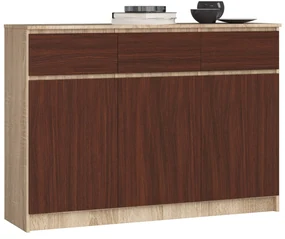 Comodă Kuwait 3D 3D (stejar sonoma + wenge). 1117163