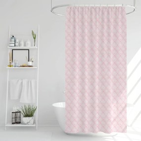 Draperie de duș Poly, roz, 180 x 180 cm