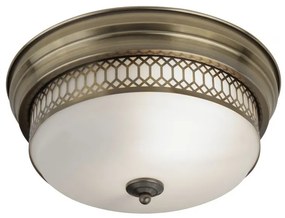 Plafoniera pentru baie IP44 35cm Edinburgh alama antic 4132-2AB SRT