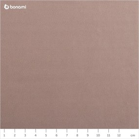 Canapea maro/bej din catifea 230 cm Magic - Scandic