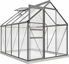 Outsunny Sera Walk-In Aluminiu & Policarbonat – Ventilatie si Jgheab | Aosom Romania