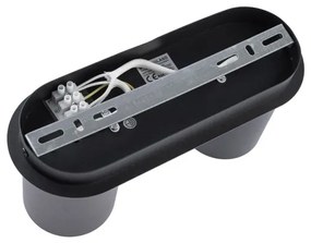 Plafonieră CREEP 2xGU10/25W/230V negru