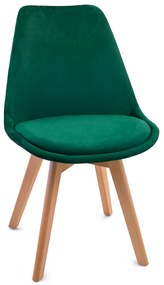 Scaune de sufragerie 4buc stil scandinav Green Glamor