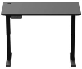 Birou cu înălțime reglabilă LEVANO 120x60 cm negru