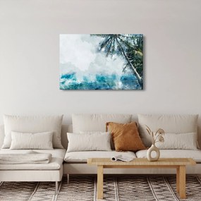 Tablou - Palmier lângă mare (90x60 cm)