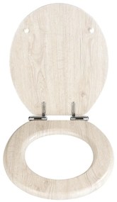 Capac WC cu închidere lentă Wenko Oak, 42,5 x 35,5 cm