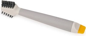 Perie pentru curatarea gresiei Joseph Joseph CleanTech™ 6500021, 18 x 5 x 3 cm, 2 tipuri de fibre, Bej