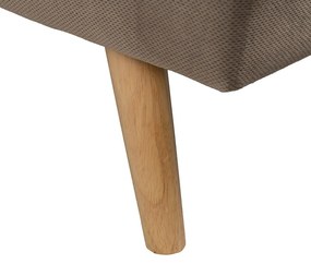 Canapea bej extensibilă cu tapițerie din chenille 175 cm – Ixia