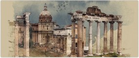 Tablou - Forumul Roman, Roma, Italia (120x50 cm)