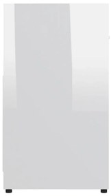 Dulap de baie, alb extralucios, 60 x 33 x 61 cm, PAL Alb foarte lucios, 1