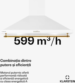 Klarstein Montblanc 90, hota, 599m³/h. 165W, 2x1.5W, LED, bandă