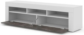 Masă TV Moderno (alb + beton). 1124838