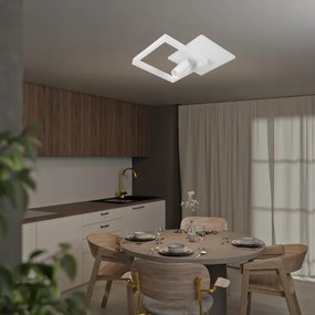 Plafonieră LED/38W/230V + 1xGU10/30W albă