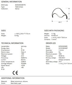 Veioza LED/ Lampa de masa design modern decorativ Danza
