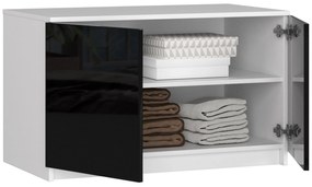 Suprastructură pentru dulap Sashka  (Negru lucios). 1069945