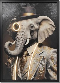 Globo B992617-LED Tablou decorativ iluminat reîncărcabil GEORGE LED/5W/5V 1000mAh elefant