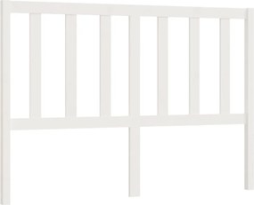 vidaXL Tăblie de pat, alb, 156x4x100 cm, lemn masiv de pin