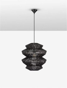 Lustra/Pendul design natural NUA negru