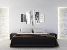 Tablou - Lupul din pădure (150x105 cm)